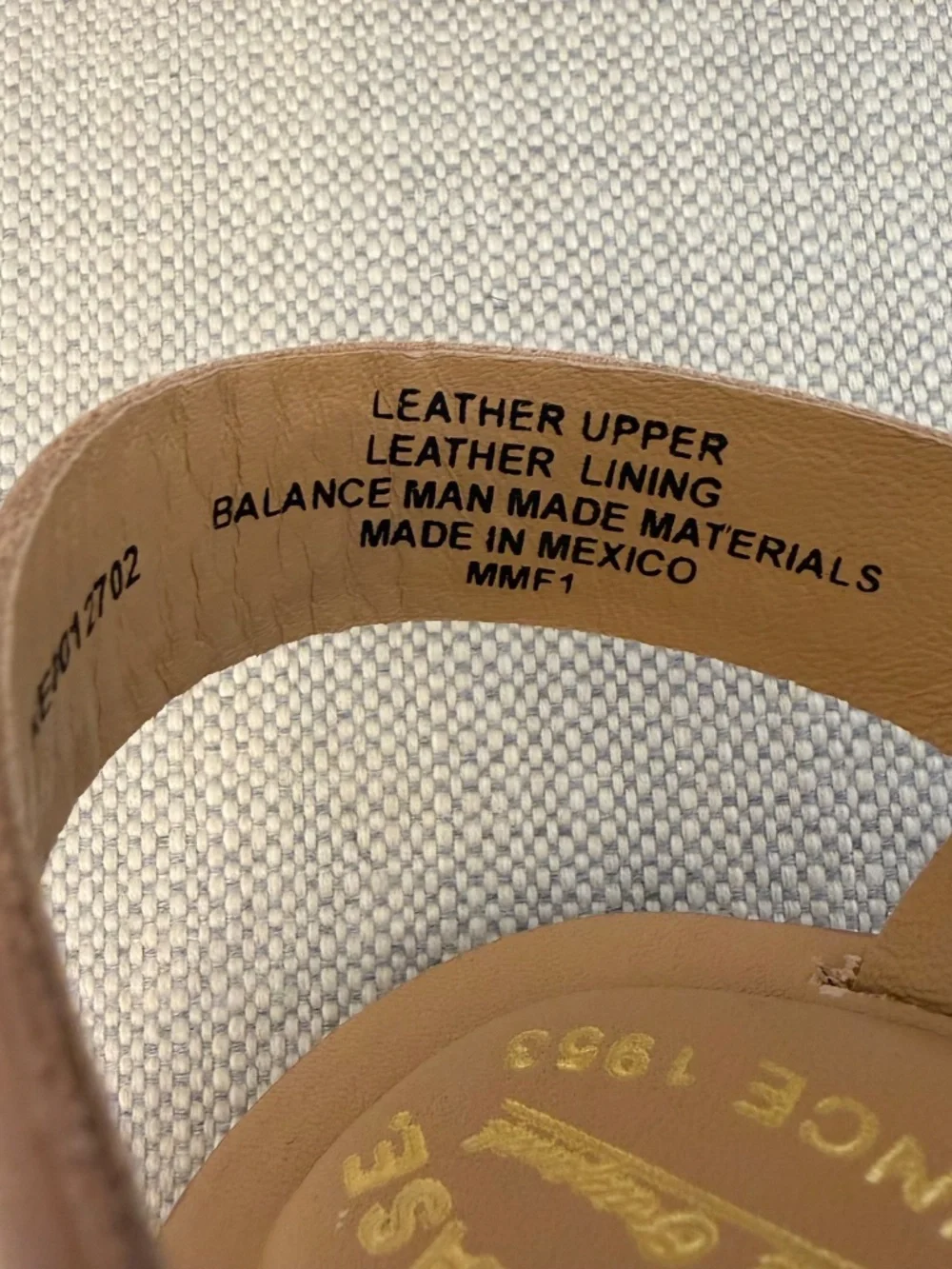 KORK EASE AVA CLASSIC Size 9 Tan Natural Vachetta Leather 3 inch Platform